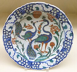 Iznik glazed pottery ca. 1575