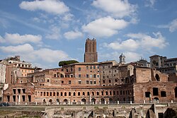 View of Trajan's Market, built by Apollodorus of Damascus
