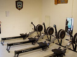 A row of Concept2 "Model C" ergometers