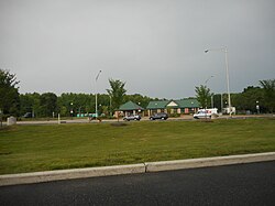 Welcome center/rest area along northbound I-295 in Carneys Point Township