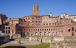 Marketplace at Trajan's Forum, the earliest known example of permanent retail shopfronts