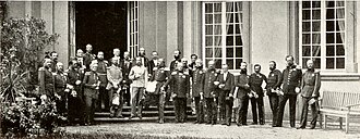 Monarchs of the member states of the German Confederation (with the exception of the Prussian king) meeting at Frankfurt in 1863