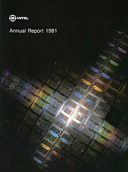 Cover of the 1981 Mitel annual report