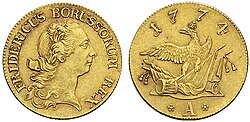 Bremen accepted the Friedrich d'or gold pistole for 5 thalers.