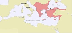 The Byzantine Empire under Manuel I, c. 1180