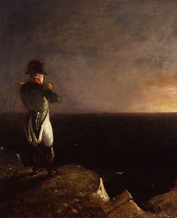 Painting of Napoleon in exile on Saint Helena