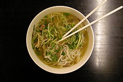 A bowl of phở in Ho Chi Minh City.