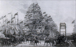 Opening of the Prince's Dock, Liverpool, on Coronation Day