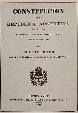 Argentine Constitution of 1826