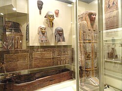 The Gallery of Africa: Egypt includes a number of cartonnages.