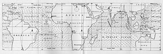 Edmond Halley's map of the trade winds, 1686