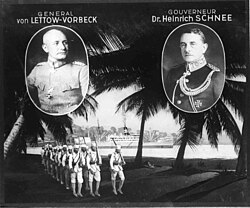 General von Lettow-Vorbeck and colonial Governor Heinrich Schnee