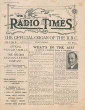 The first issue of the Radio Times (28 September 1923)