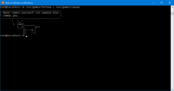 Bash for Ubuntu, running on Windows 10