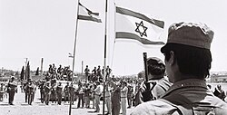 Transfer of the area of Lebanon occupied by the Israeli army to its auxiliaries in the South Lebanon Army, led by Saad Haddad, June 1978
