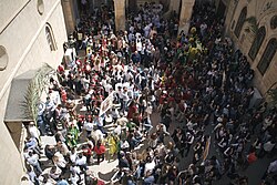 Chaldean Catholics from the town of Alqosh during a festival and parade for Palm Sunday 2018