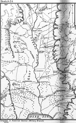 A WWI sketch of the Jordan Valley