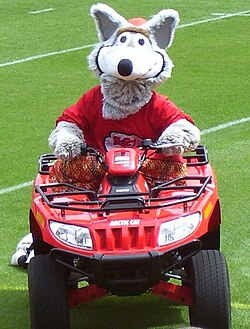 K. C. Wolf, the Chiefs' mascot since 1989