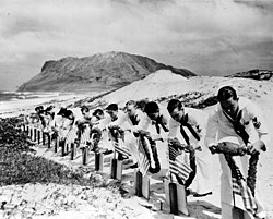 Memorial service at NAS Kaneohe for men killed during the attack on Pearl Harbor