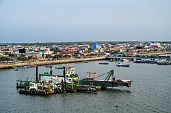 Cutter-suction dredger, Provincia de el Oro No 1, in Puerto Bolivar, Ecuador