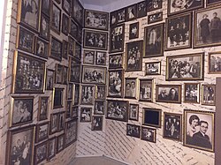 Photos of Jewish immigrants at the Jewish Immigration Memorial in Bom Retiro