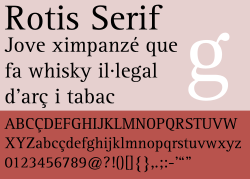 Rotis serif