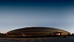 The main laboratory building of the IBM Watson Research Center in Yorktown Heights