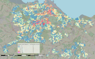 Population density map