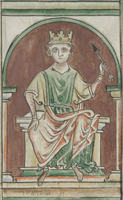 William "Rufus", the Red, King of the English, and partial instigator of the Scottish civil war, 1093–1097.