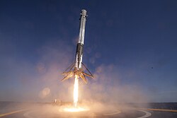The landing burn of reusable boosters like SpaceX Falcon is a prominent example of extreme thrust-vectoring application.