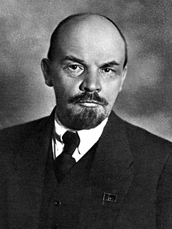 Russian revolutionary, politician, and political theorist Vladimir Lenin in 1920
