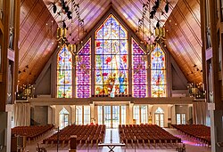 View of the nave and the Great Window