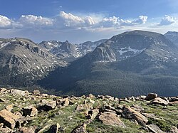 View from Forest Canyon Overlook along Trail Ridge Road