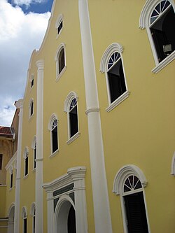 The Mikvé Israel-Emanuel Synagogue in Willemstad is the oldest surviving synagogue in the Western hemisphere.