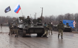 Russian troops in Ukraine early in the 2022 invasion