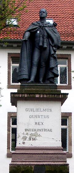 Statue of William IV erected in Göttingen in 1837 on the 100th anniversary of the university's foundation