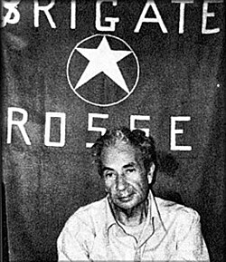 Aldo Moro, photographed during his kidnapping by the Red Brigades in 1978