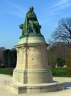 Statue of Lamarck by Léon Fagel in the Jardin des Plantes, Paris