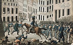Swedish troops assaulting Leipzig