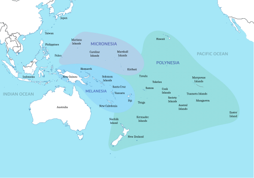 Micronesia is one of three major cultural areas of the Pacific Ocean islands, along with Melanesia and Polynesia.