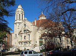 Highlands United Methodist Church in Birmingham, part of the Five Points South Historic District