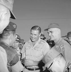 Secretary of Defense Robert McNamara and General Westmoreland in Da Nang in August 1965