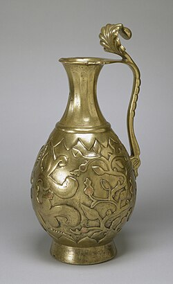 7th-century Persian ewer in brass with copper inlay, Walters Art Museum, Baltimore, Maryland, US