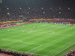 Manchester United go on the attack.