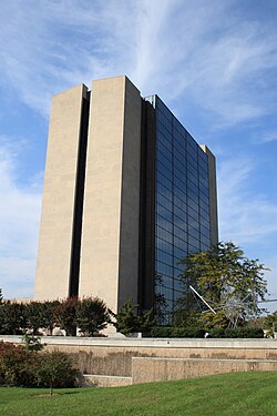 The Lister Hill Center, the NIH campus building that has hosted the NCBI since its creation in 1988