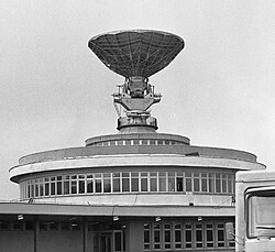 The first ground satellite communication station in Poland
