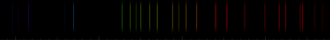 Color lines in a spectral range
