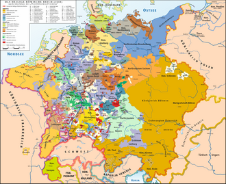 The Empire after the Peace of Westphalia, 1648