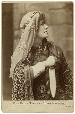 Photograph of Ellen Terry as Lady Macbeth, an 1888 production