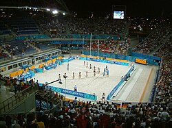 Faliro Olympic Beach Volleyball Centre hosting beach volleyball